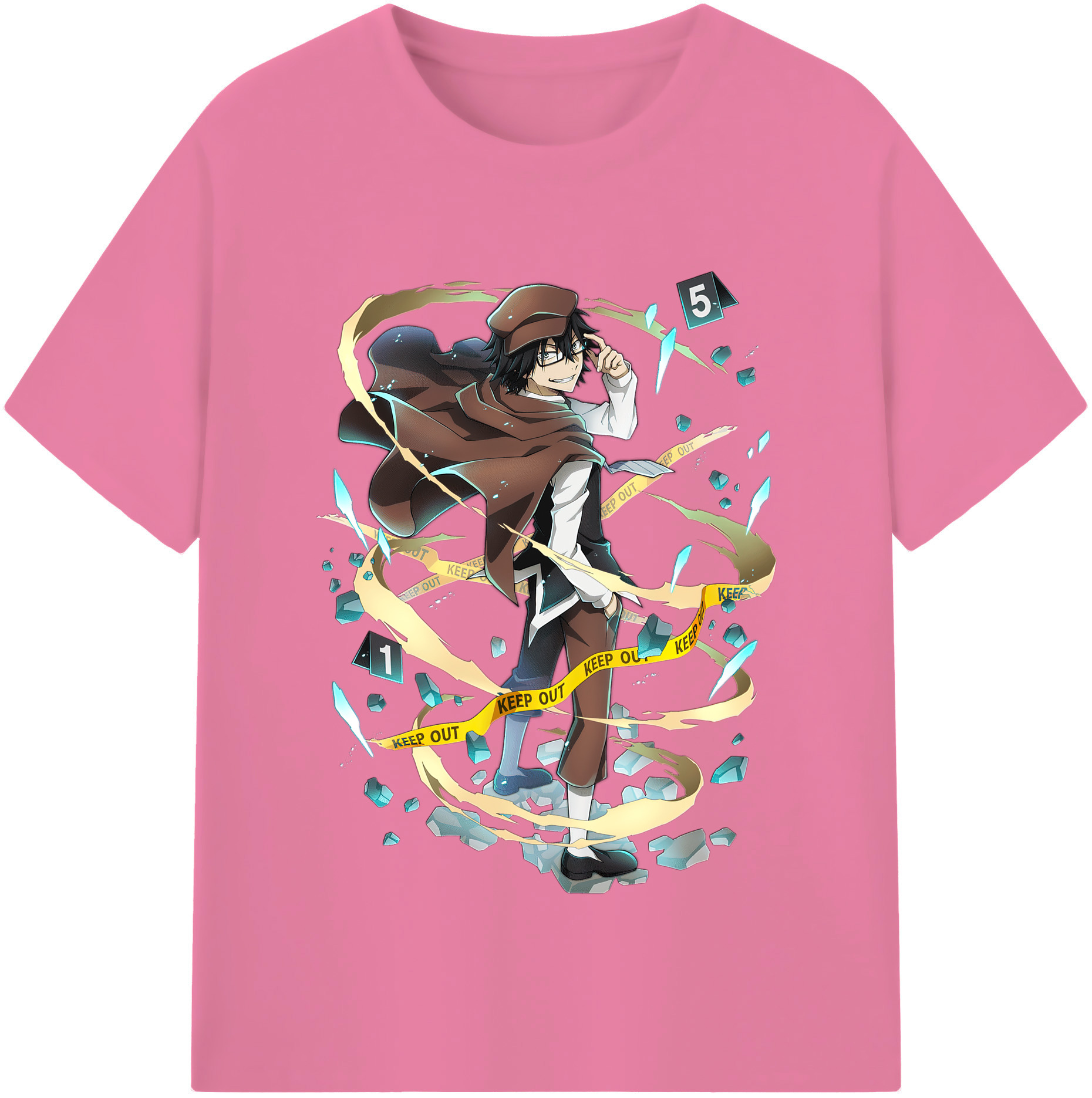 （画像用） 文豪ストレイドッグス Bungo Stray Dogs 綿100％半袖Tシャツ（フロントプリント）